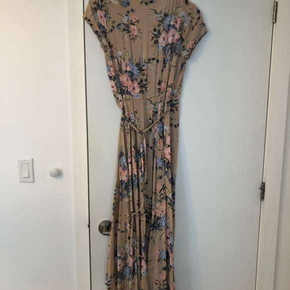 AUGUSTE SCARLETT WRAP MAXI DRESS IN BLUSH from Revolve - Picture 2 of 4